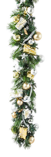 Christmas Garland Christmas garland floral garland stock pictures, royalty-free photos & images