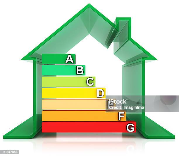 하우스 및 에너지 효율 등급을 기호들 에너지 효율에 대한 스톡 사진 및 기타 이미지 - 에너지 효율, 등급매기기, 집