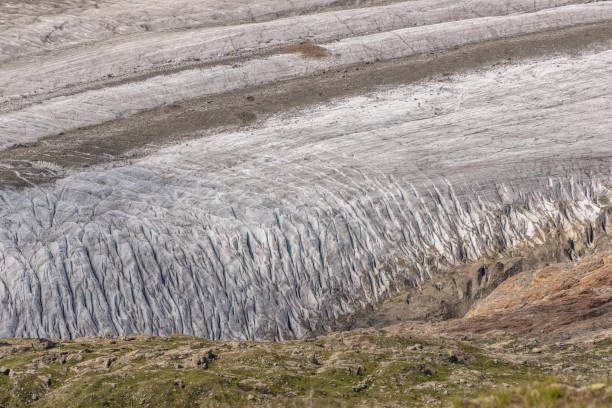 istock Aletsch Glacier in the Swiss Alps, Close Up 1713482896