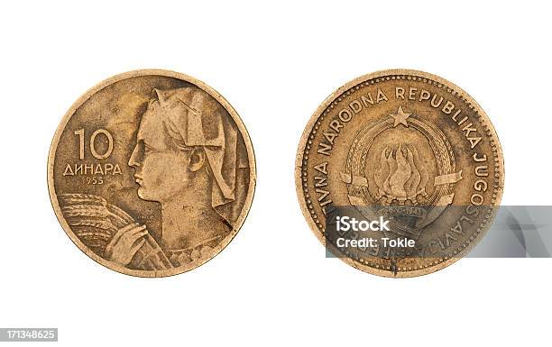10dinarmünze Jugoslawien 1955 Stockfoto und mehr Bilder von Geldmünze - Geldmünze, Serbien und Montenegro, 1955
