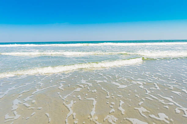 istock Beautiful tropical sand beach against the blue sky 171348639