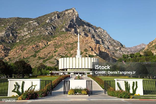 Provo Utah Temple Stock Photo - Download Image Now - Brigham Young University, Architecture, Horizontal