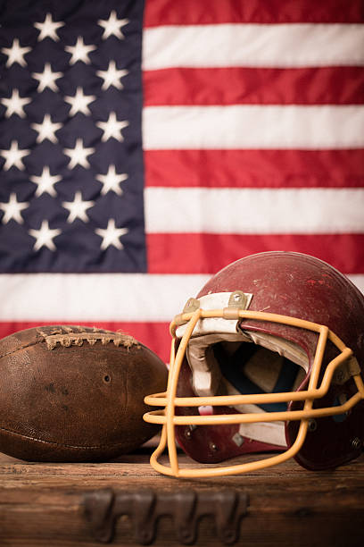 old american football helmet