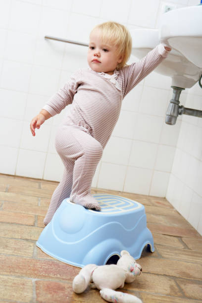 istock Girl Standing On Step In bathroom 171349245