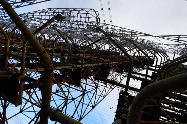 istock Duga is a Soviet over-the-horizon radar station for an early detection system for ICBM launches. 1713495696