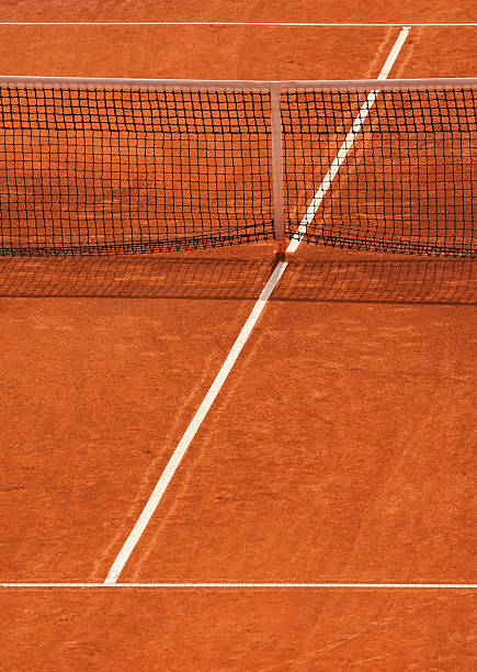 cancha de tenis de arcilla - torneo de tenis fotografías e imágenes de stock