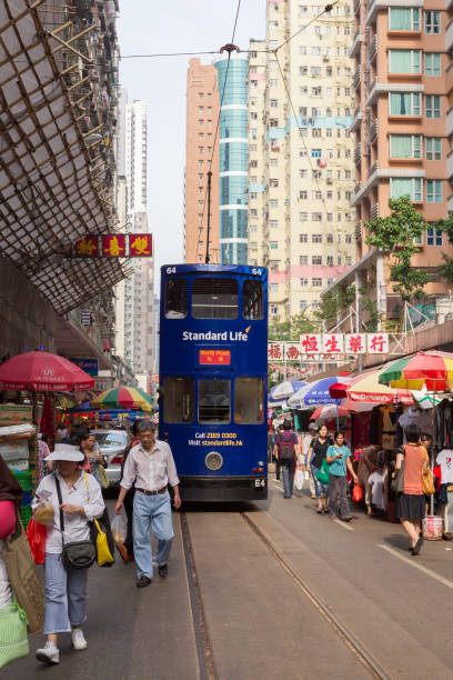 120+ Old Street Of North Point Hong Kong Asia Stock Photos, Pictures