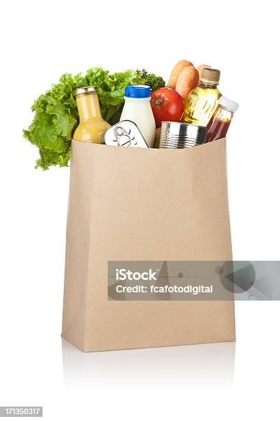 Saco De Compras - Fotografias de stock e mais imagens de Supermercado - Supermercado, Saco - Objeto manufaturado, Saco de Papel