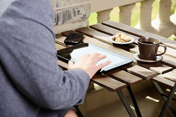 istock Businessman working with digital tablet outdoor 171350348