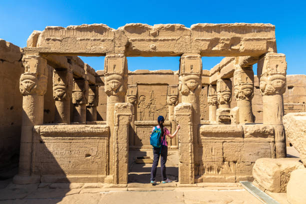 istock Tourist at Dendera temple in Luxor, Egypt 1713506845