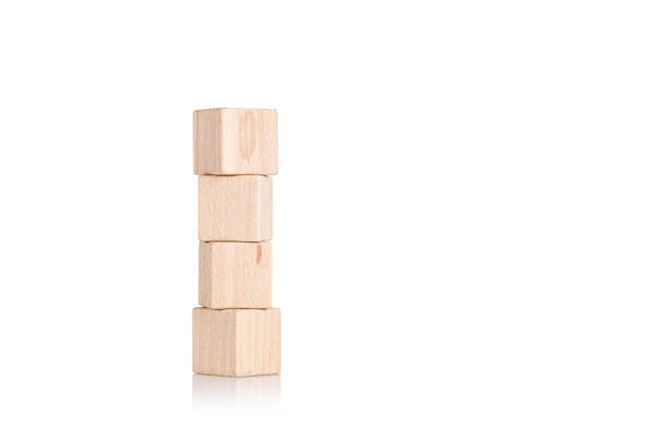 istock wooden cubes four 4 pieces on isolate white background 1713507934