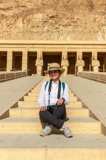 istock Woman at Hatshepsut Temple 1713508486