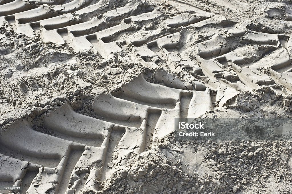 Tire tracks in the sand Close-up of tire tracks in the sand. Off-Road Vehicle Stock Photo