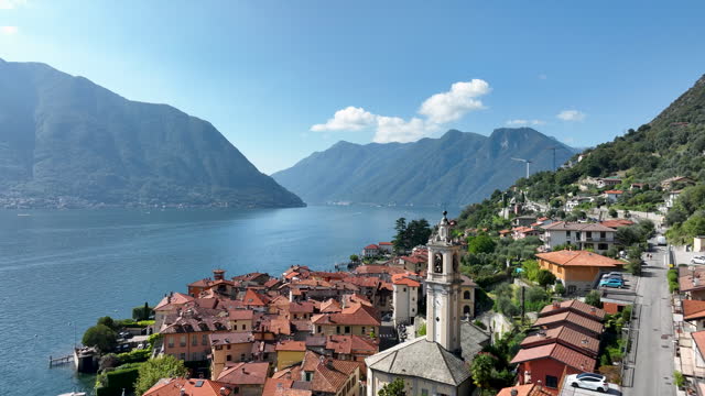 Beautiful village of Sala Comacinaon Lake Como in Italy