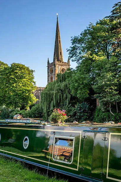 Shakespeares burial place holy trinity church stratford-upon-avon  warwickshire the midlands england uk.