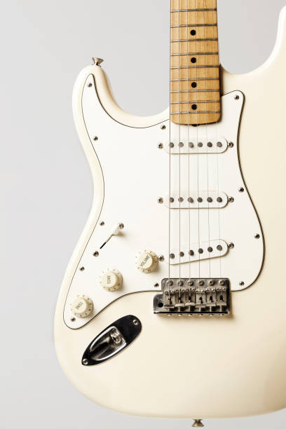 istock Front of a vintage electric guitar 171351152