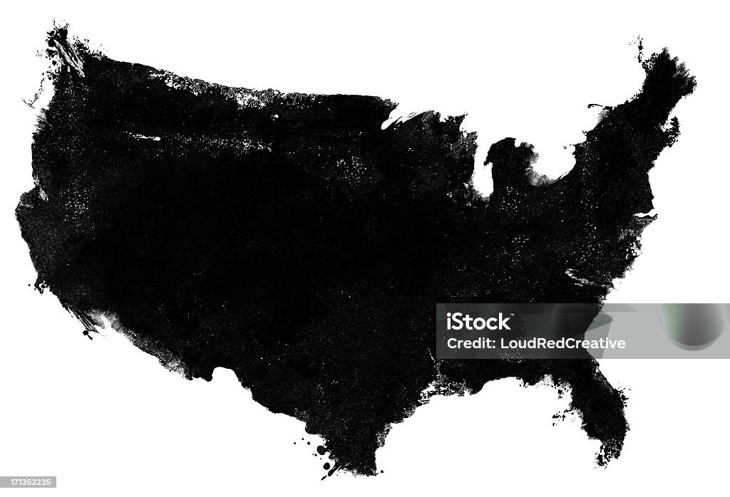 Fotocopiare grunge di Stati Uniti d'America mappa - Foto stock royalty-free di Stati Uniti d'America