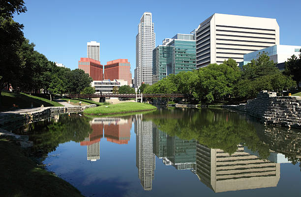 오마하발 추부트 - omaha nebraska nebraska skyline building exterior 뉴스 사진 이미지