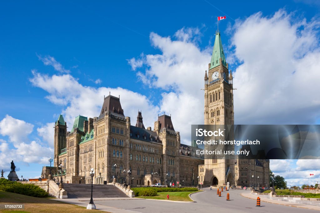 Ottawa, Kanada, edifici del Parlamento - Foto stock royalty-free di Parliament Hill - Ottawa