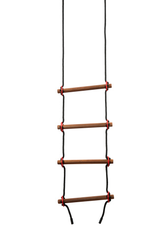 rope ladder isolated on white