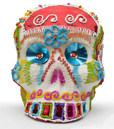 Sugar skull, a mexican tradition in the day of the dead