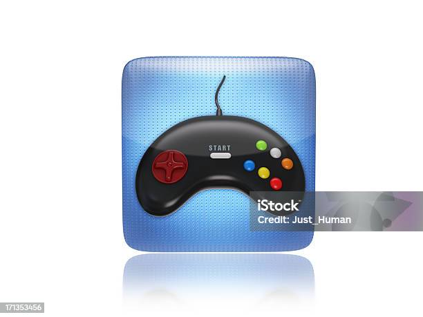 Game Or Gaming Joystick Icon Stock Photo - Download Image Now - Blue, Brand Name Video Game, Business