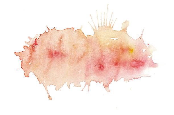 Abstract red, orange, yellow watercolor background