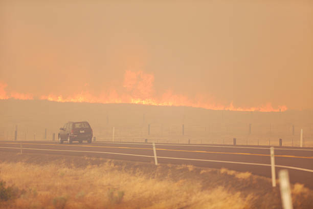 istock Wild Fire getting Close to the Road 171353939