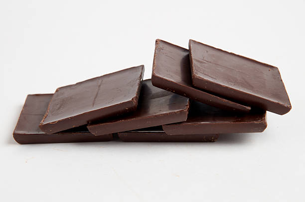 Random Chocolate Squares stock photo