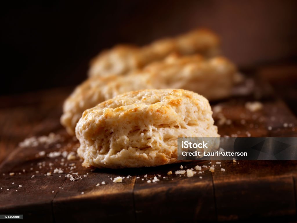 Hausgemachte Buttermilch Biscuits - Lizenzfrei Buttermilchkeks Stock-Foto