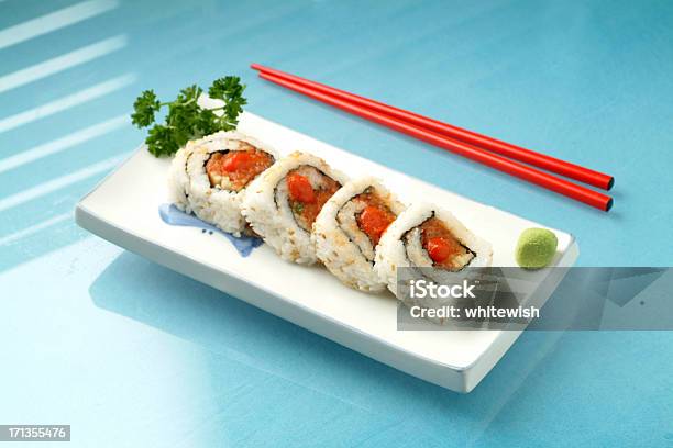 Tonno Piccante Roll - Fotografie stock e altre immagini di Sushi californiano - Sushi californiano, Spezia, Tonno - Pesce
