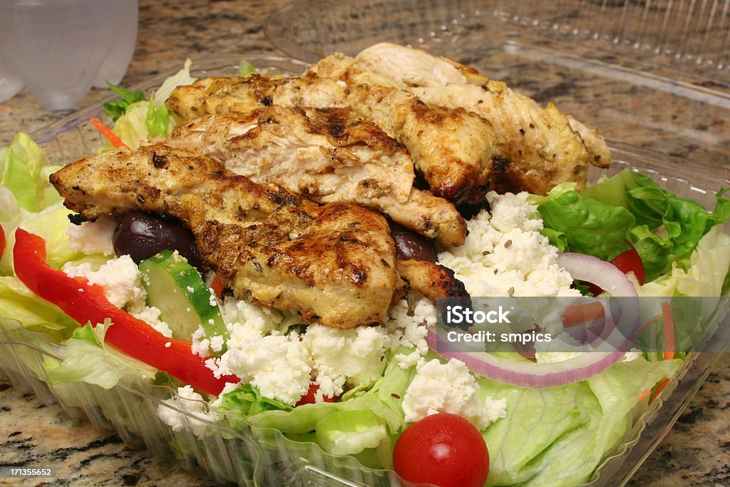 Ensalada de pollo Kabob - Foto de stock de Comida para llevar libre de derechos