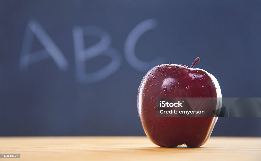 Apple na escola - Royalty-free Alfabeto Foto de stock