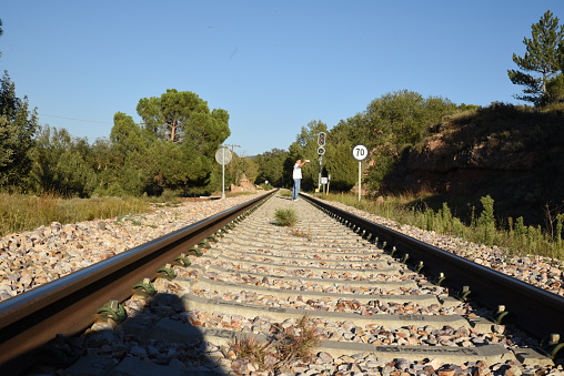 railroad in the  sand, building infrastructure in the desert, Namibian transport network