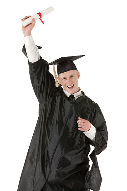 istock Male graduate celebrating his success 171356719
