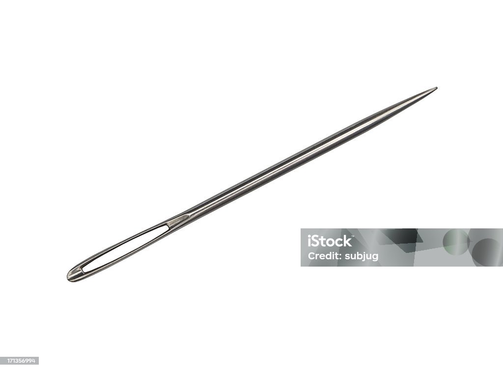 Sewing needle Sewing needle - clipping path included Sewing Needle Stock Photo