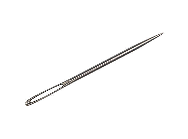 Sewing needle Sewing needle - clipping path included sewing needle stock pictures, royalty-free photos & images