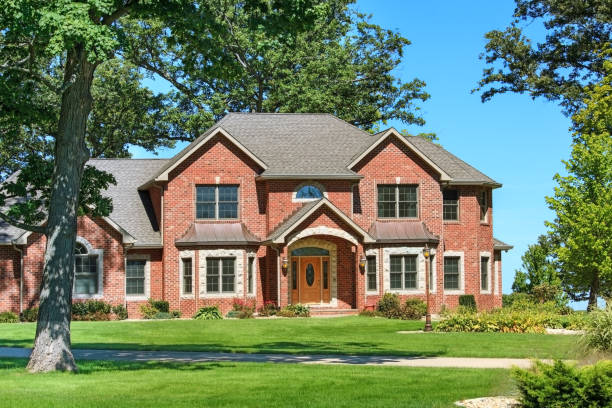istock Lovely brick home in rural setting 171357190