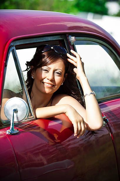 istock Young Woman In Car 171357216