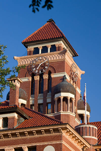 istock Bell / clock tower on Gonzales County Texas courthouse 171357224