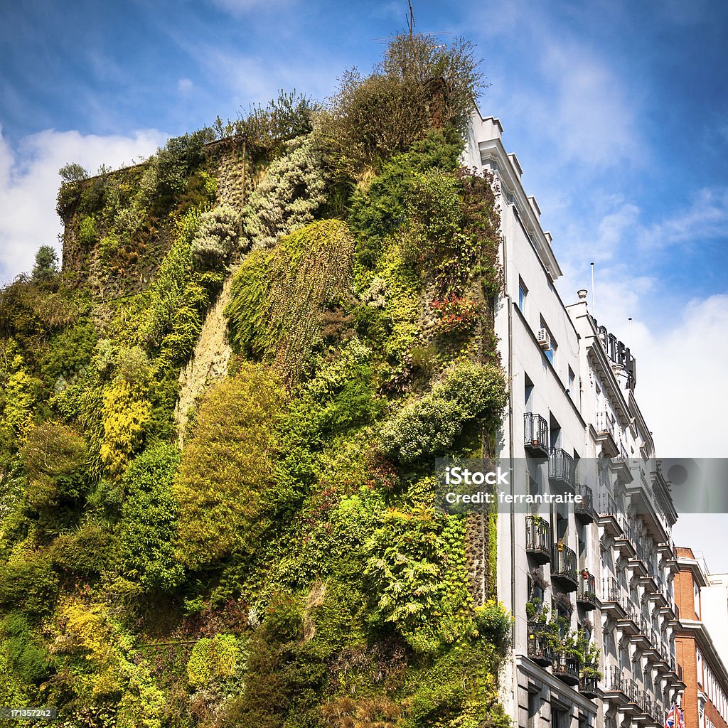 Vertical Garden in Madrid - Lizenzfrei Wandbegrünung Stock-Foto