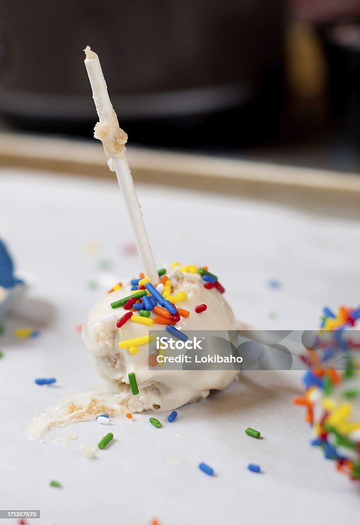 Mangled Cake pop - Lizenzfrei Backen Stock-Foto