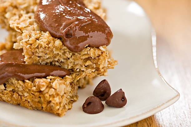 istock Oatmeal Bars With Chocolate Topping 171357771