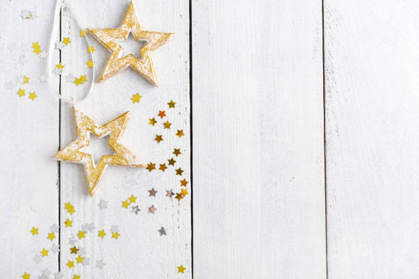istock Christmas decorations in shape of stars 1713578640