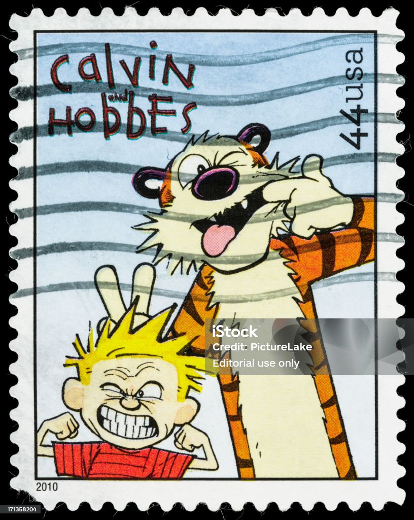 Usa Calvin And Hobbes Postage Stamp Stock Photo - Download Image Now -  Illustration, Cartoon, Comic Book - iStock