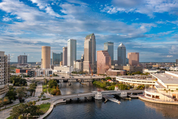 istock Tampa, Florida Evening Skyline Aerial 1713584175