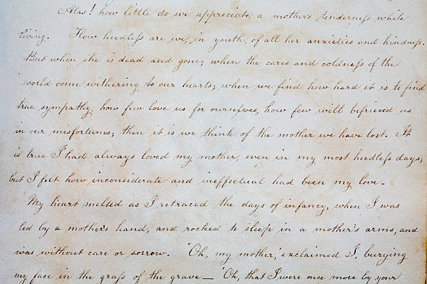 istock Antique Writing about Mother 171358482