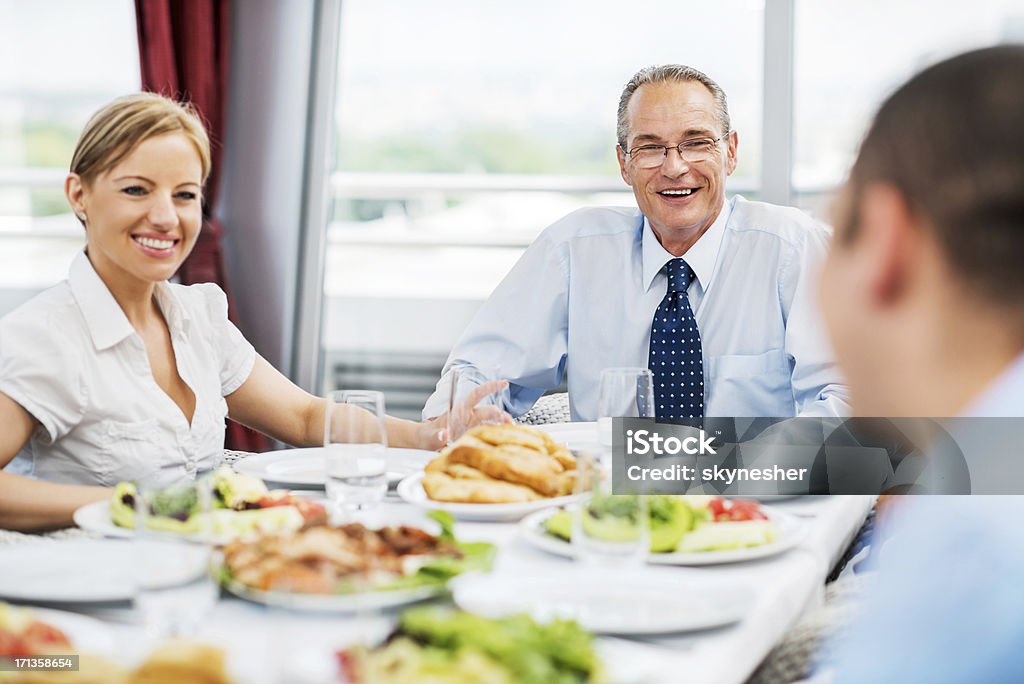 Empresários no almoço. - Foto de stock de Jantar royalty-free