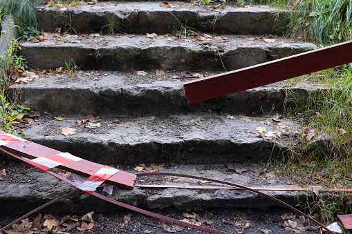 Ruined Stairs in Park