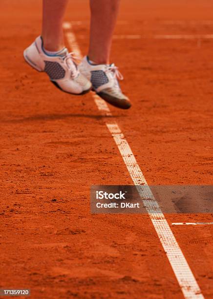 Gliny Tenis Sąd I Gracz Koncepcja - zdjęcia stockowe i więcej obrazów Tenis - Tenis, Kort ziemny, Linia